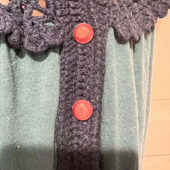 Free People Decorative Blue Green Vest Top - Picture 9 of 12